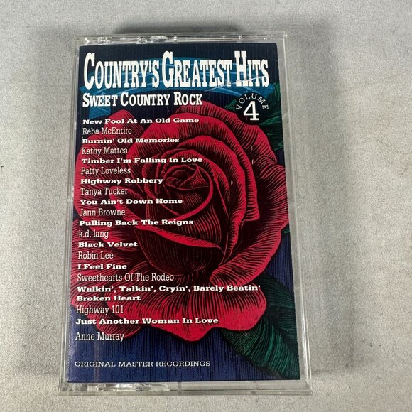Countrys Greatest Hits Sweet Country Rock Volume 4 Audio Cassette 1990 - Picture 1 of 4